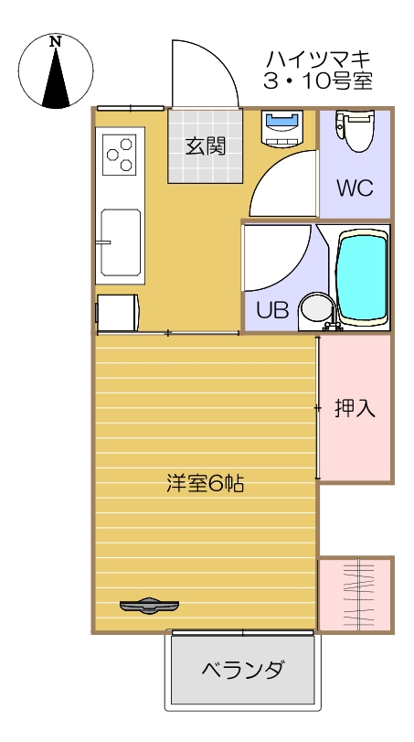 3・10号室(間取り)