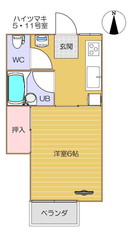 5・11号室(間取り)