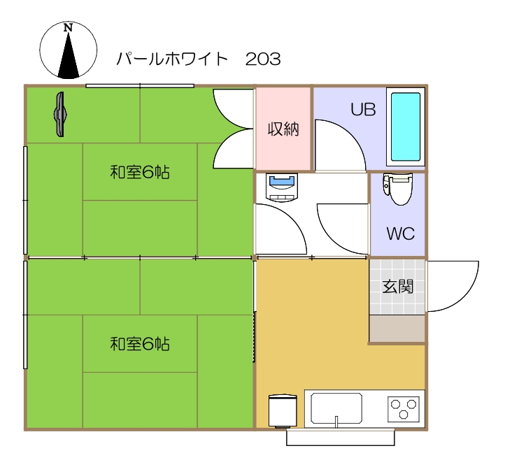 203号室(間取り)